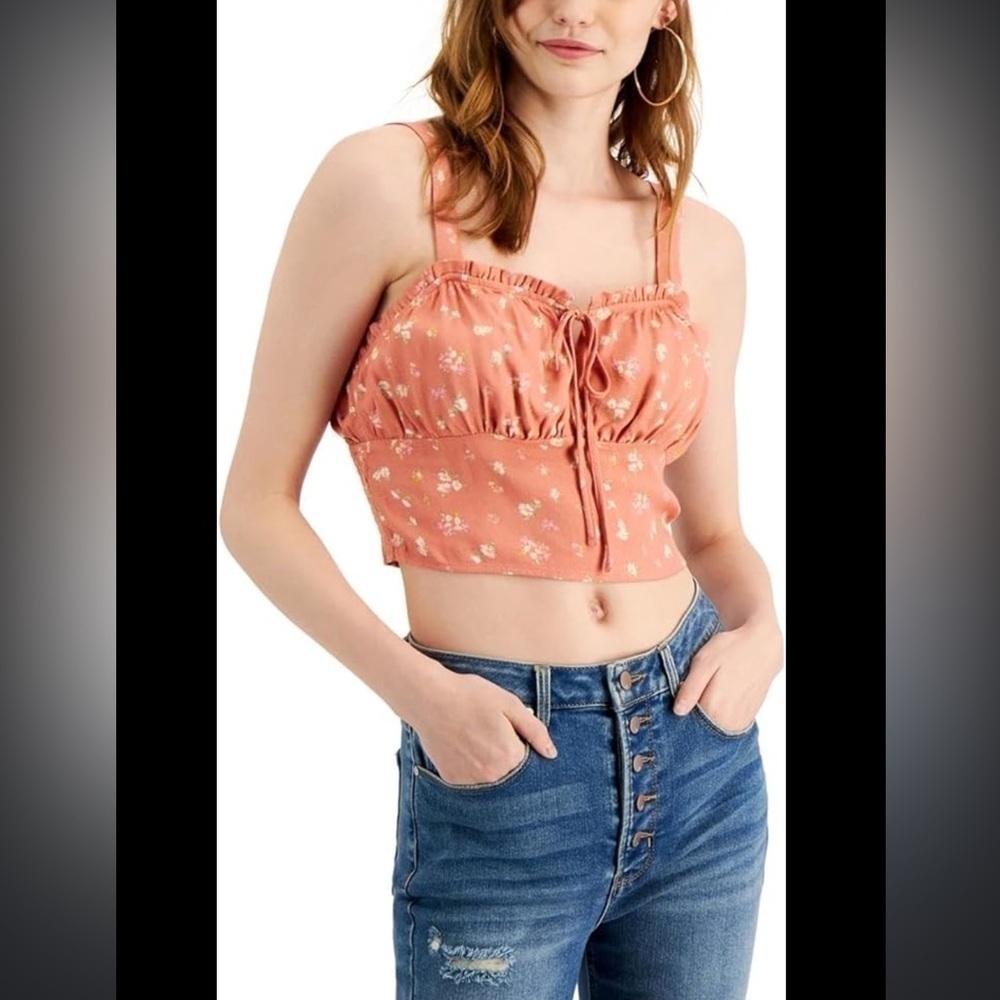 Hippie Rose crop top, Size medium, new!